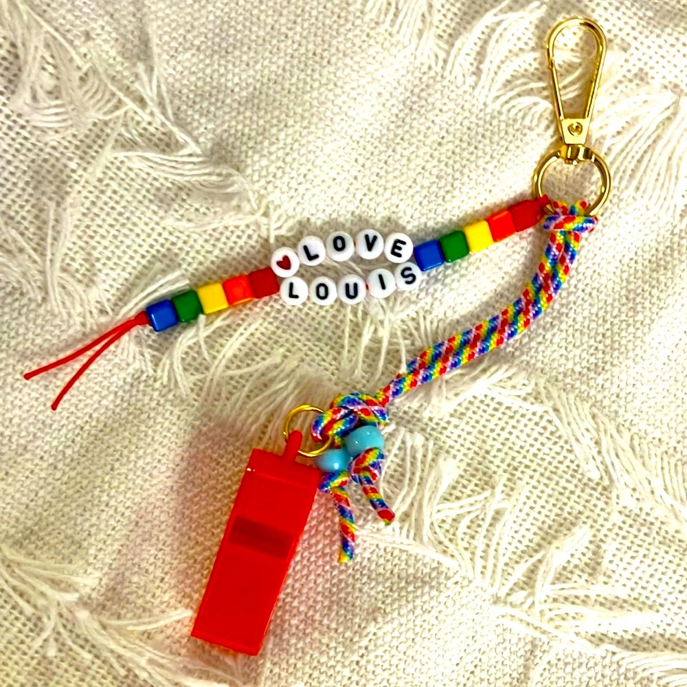 New Super Cute the Personalized Whistle Safety Bag Charm Rainbow-ish